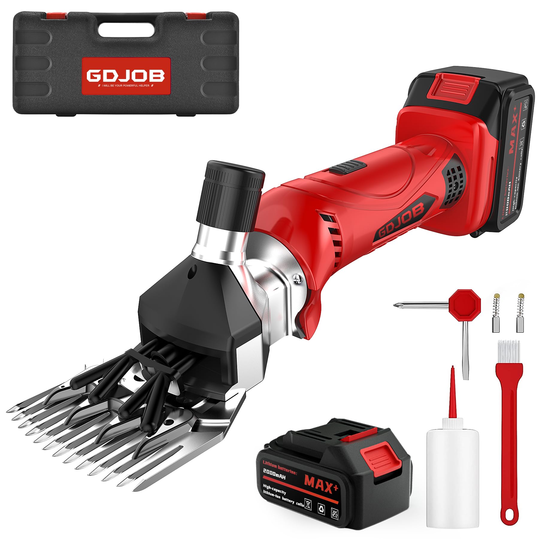 Amazon.com : GDJOB Cordless Sheep Shears, 300W Lithium Battery